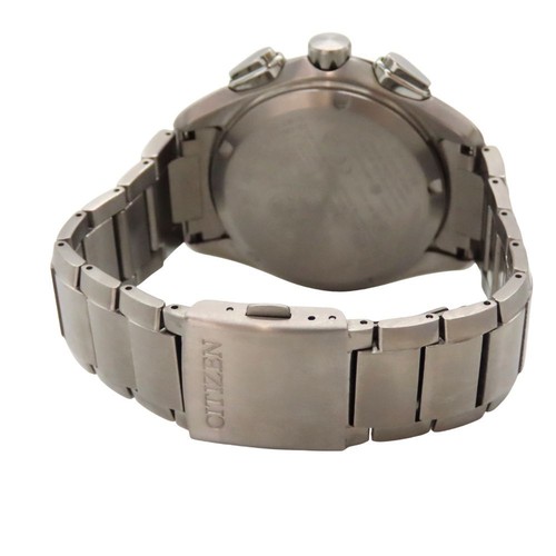 Citizen BZ1041-57E Cal.W770 Jour Date Eco-Drive Boîte Solaire Montre Hommes Auth - Photo 4 sur 10