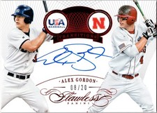 2016 Panini Flawless  Transitions Ruby Auto Alex Gordon /20 Royals Huskers
