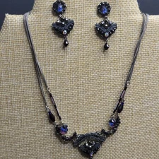 Ayala Bar Artisan Etheral Necklace and Earring Set Handmade/Astral Collection