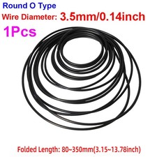 3.5mm Round O Type Rubber Drive Belt Tape for Cassette Player Recorder Turntable