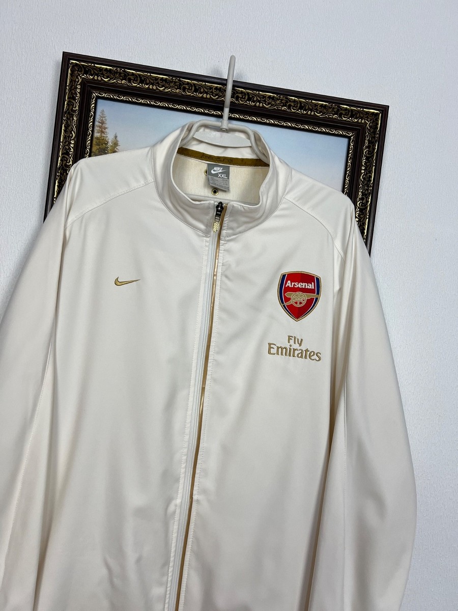 ウェア Nike Arsenal Vintage Nike Arsenal White Football Jacket Soccer Mens Track Top