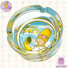 Cartoon Parody Glass Ash Tray Custom Cute Funny Gift Idea - 8.2cm