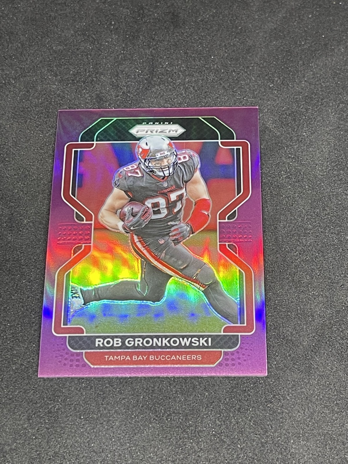 2021 Panini Prizm - Rob Gronkowski #293 Purple Prizm /125