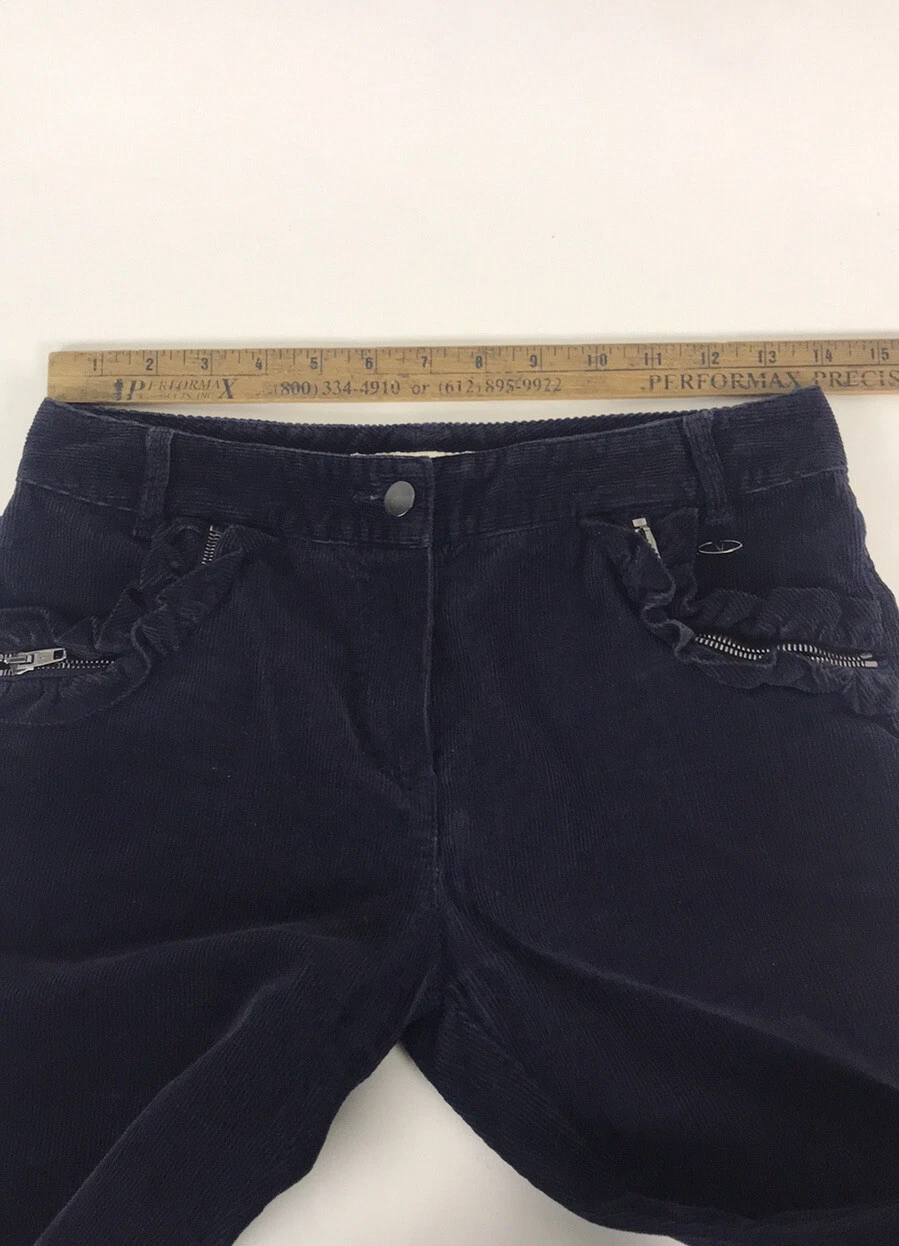 Pantalone donna Valentino in velluto a coste con zip e tasca taglia 4.