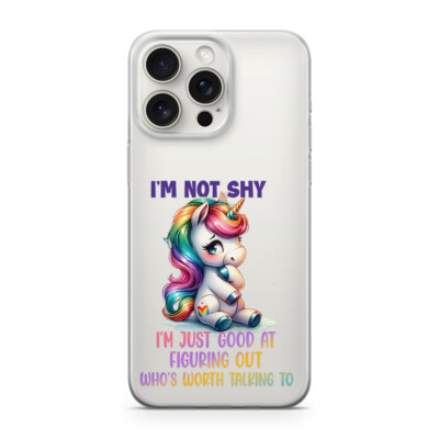 Handyhülle Unicorn i'm not shy 242 Schutz Bumper iphone 7 PLUS