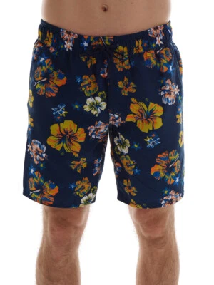 Brunotti Boardshort Surfer Courte Short de Bain Calsio Blau Pétales Slip-Filet - Photo 1/2