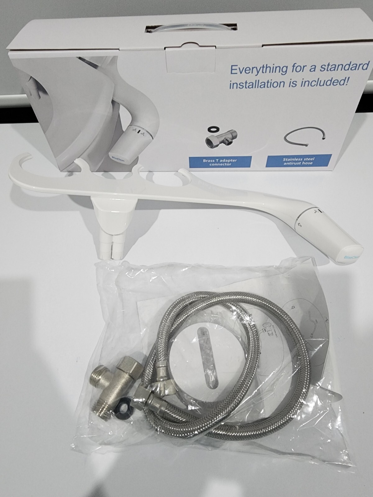 Toilet Bidet Left Hand Dual Nozzle Washer Hygeian Water Wash Clean