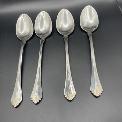 4 Towle SANTA BARBARA  GOLD Dinner/ Tablespoon 18/8 Korea Stainless Set of 4