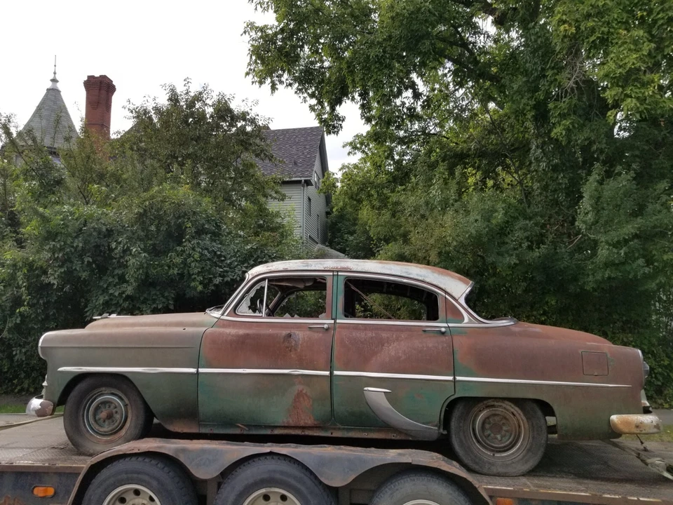 Asiento de banco delantero 4 puertas Chevrolet 1953 53 1954 54 55 56 1955 1956 Pontiac Foto 3 de 4