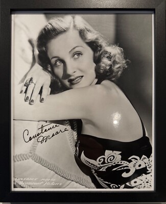 Constance Moore, berühmte US-Schauspielerin, gerahmtes handsigniertes Foto (10'X8') mit Echtheitszertifikat