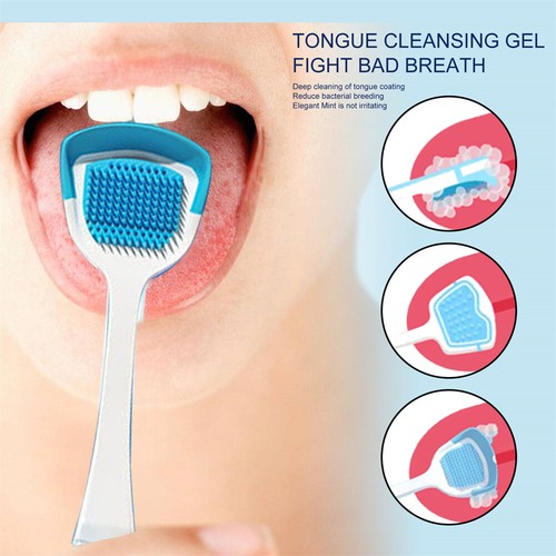 Gel de lengua pasta limpiador de lengua aliento ambientador bucal neutraliza el mal aliento - Imagen 8 de 12