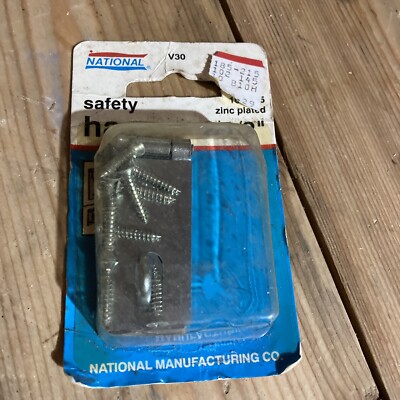 National Hardware V30 2-1/2" Zinc Plated Safety Hasp With Staple