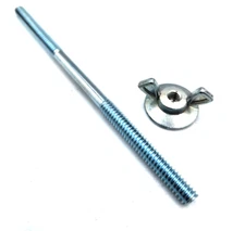 3" Long x 1/4"-20 Air Cleaner Stud And Wing Nut Kit Holley Edelbrock AFB 3 Inch