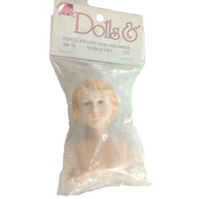 NOS Mangelsen's Dolls Porcelain Lady Head and Hands set - 168-59 1993 Vintage