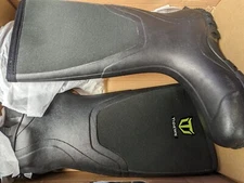 TIDEWE Rubber Neoprene Outdoor Boots Size 12 Women/10 Men, 6mm Insulated, BLACK