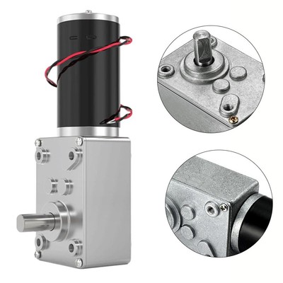 Gear Box Motor DC 12V/24V High Torque Electric Power Speed Reduce Turbine Worm