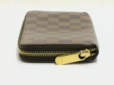 小物 Louis Vuitton N60015 ZIPPY WALLET DAMIER Auth LOUIS VUITTON Zippy Wallet Round Fastener N60015 Damier