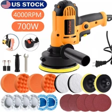 Car Polisher Buffer Sander Polishing Machine Kit Waxing Tool 5" Buffing Pad Set