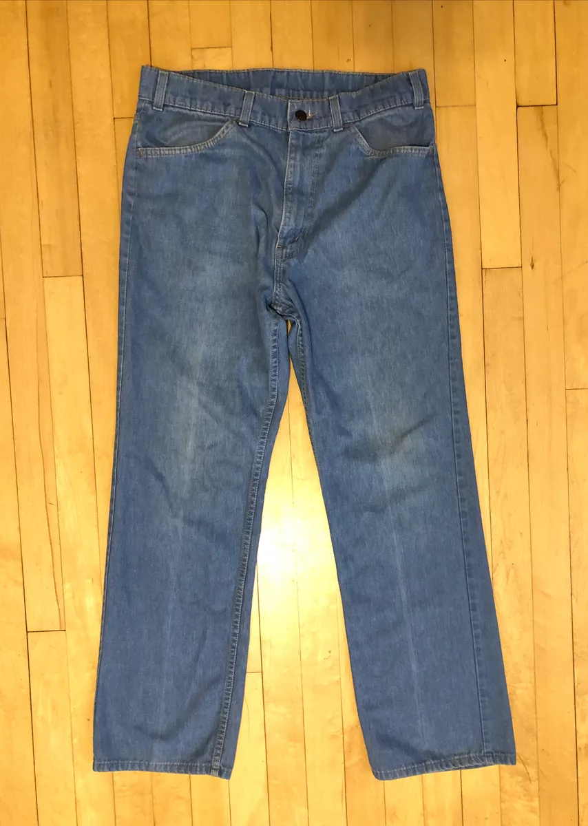 Vintage Levi’s For Men With a Skosh More Comfort Orange Tab Denim Jeans 33 x 29