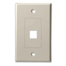 SCP 201D - 1 PORT KEYSTONE INSERT + DECORATOR STYLE WALL PLATE - 10 EACH/PER PA