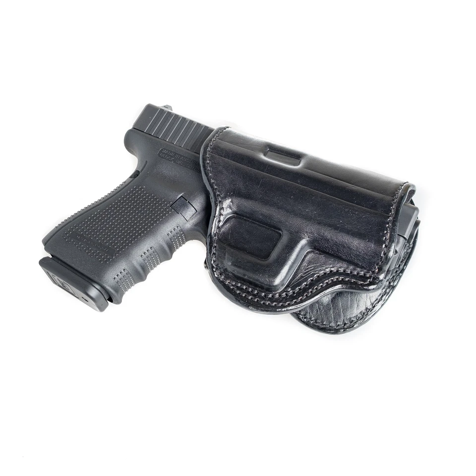 PADDLE LEATHER HOLSTER FOR KAHR PM45. OWB PADDLE ADJUSTABLE CANT. - Image 4 of 4