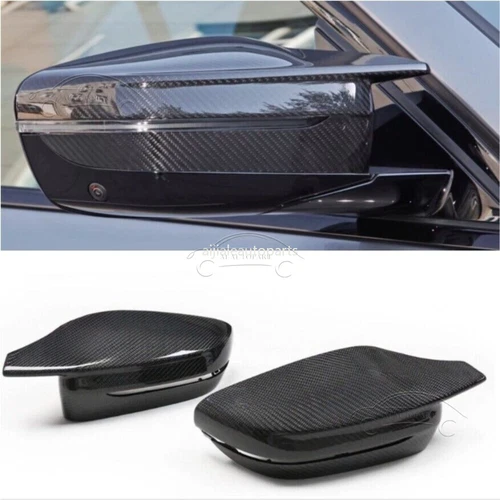 M Style Carbon Fiber Side Mirror Cover Cap Replace For BMW G20 G22 G30 2017-2022