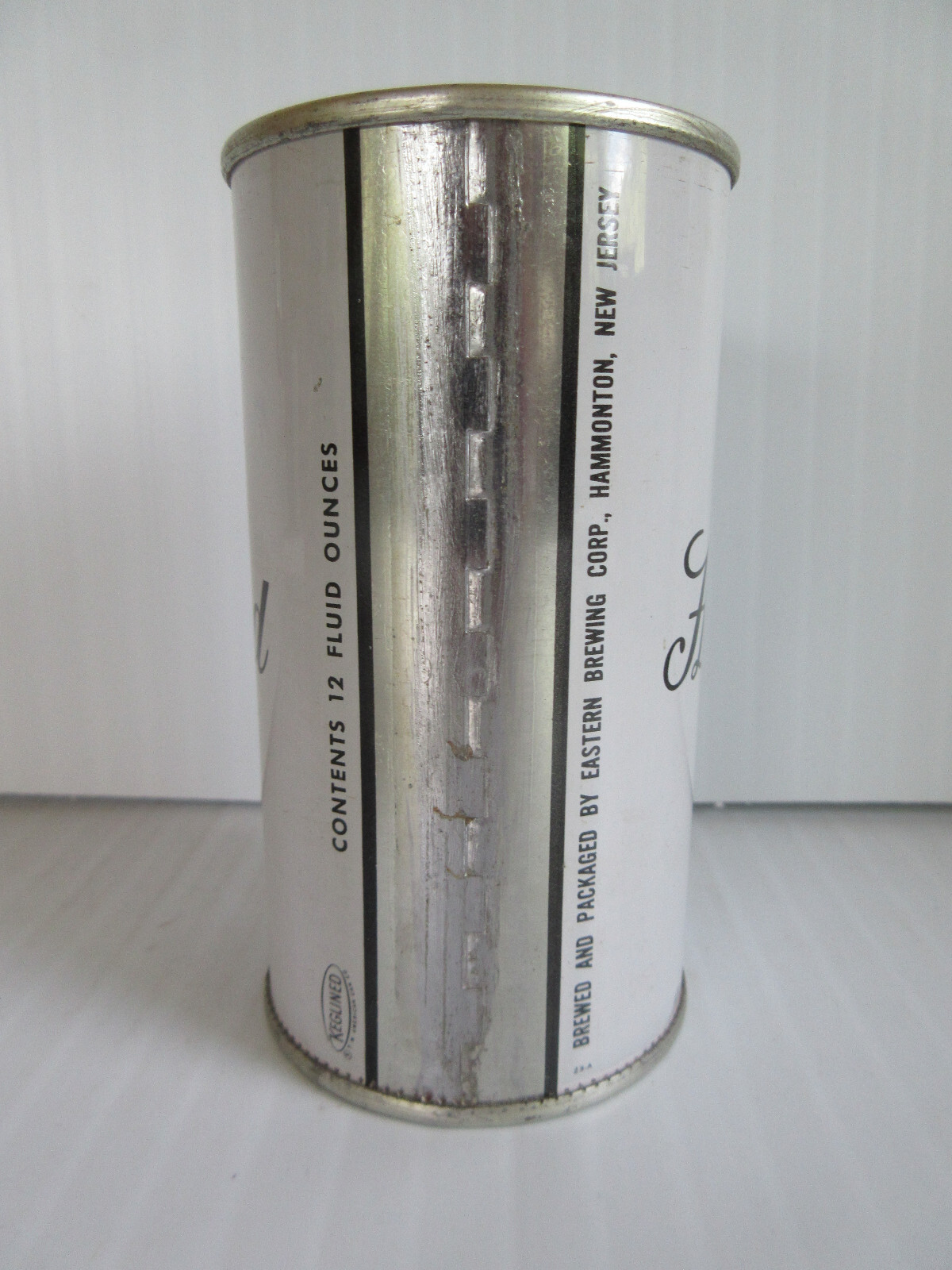 Clean HOLLAND flat w PA Tax stamp lid, Eastern Brewing Co, Hammonton