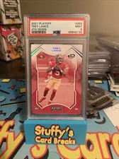 2021 Playoff Base 1st Down #203 Trey Lance /25  - San Francisco 49ers