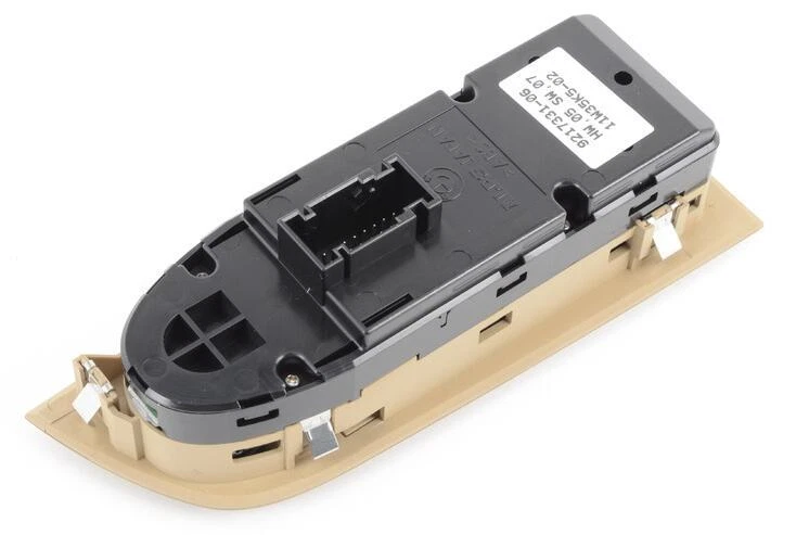 Nueva unidad de control interruptor espejo ventana beige para BMW E90 E91 318i 320i 325i Foto 2 de 2