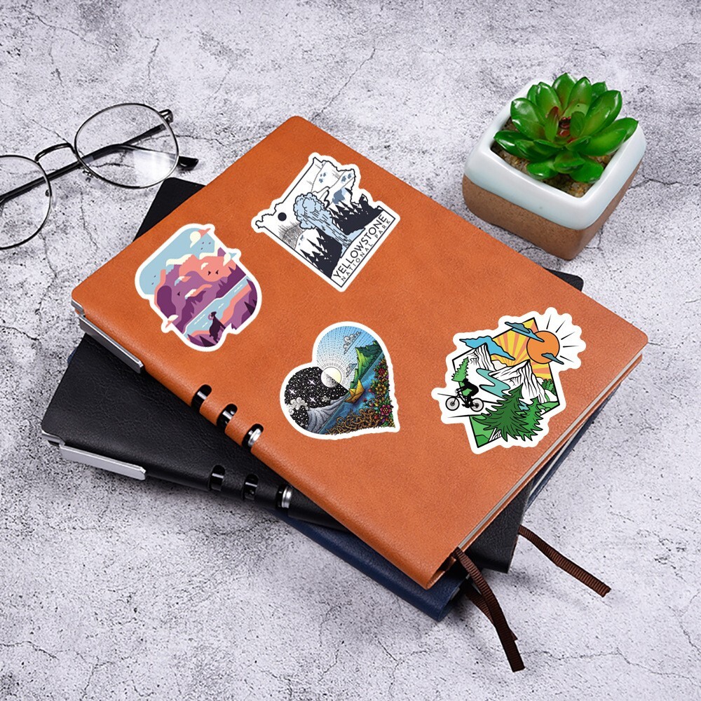 200pcs National Park Stickers, Outdoor Camping Traveling 006191231