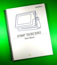 Owner's Manual for Garmin GPSMAP 702/902 Series, 64 Pages, With Clear Covers
