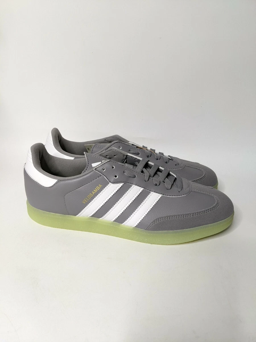 Adidas VeloSamba Vegan Gray Pulse Lime Cycling Shoe Sz 10.5 New Authentic GY5531