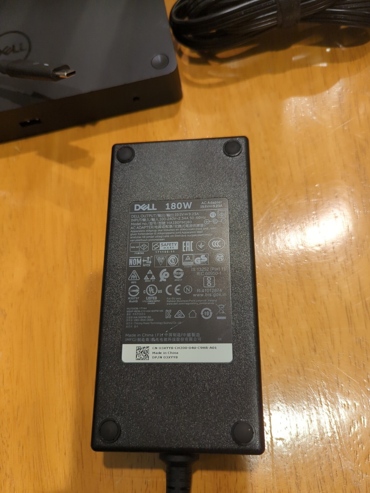 DELL WD19 USBC Performance Docking Station *240w Power Supply* Tested