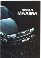 Nissan Maxima 1992-1994 UK Market Sales Brochure 3.0 V6, S & SE