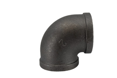 Schwarz Temperguss 90 Grad Winkel Rohrverschraubung 50 mm (2'')
