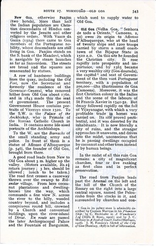 IN Goa India 1949 kl Karten im Text + engl. Reisef. Velha + Panaji Mahabaleshwar - Picture 2 of 3
