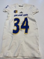 Game Worn Used adidas San Jose State Spartans SJSU Football Jersey Medium 3 #34
