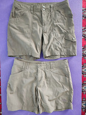 SZORTY DAMSKIE THE NORTH FACE - ŁĄCZNIE 2 SZORTY - KHAKI - ROZMIAR 8