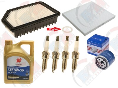 #ad Tune Up Kit with NGK Iridium Spark plugs IDEMITSU Oil for Hyundai amp; Kia $129.44