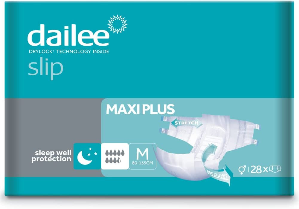 Dailee Slip Maxi Plus M, L/XL und XXL - 28x Windeln für Erwachsene - Inkontinenz