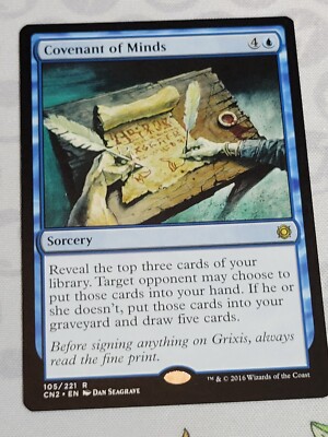 C4233 MAGIC MTG CONSPIRACY 2 COVENANT OF MINDS #105 NM RARE