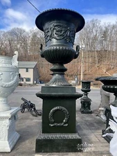 MONUMENTAL CAST IRON ESTATE  URN - R335A