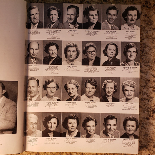Vintage 1954 Yearbook for a Loved Person: Jacksonville Florida Robert E Lee High - Picture 10 of 14
