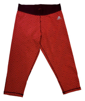 ん　 Adidas Women's Techfit Greater Than Capri Tights, Solar Red
