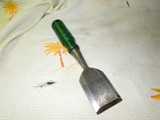 Vintage Greenlee 2&rdquo; Bevel-edge Socket Chisel Hard Wear Handle USA Green