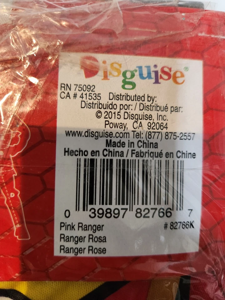 Power Rangers Pink Ranger Dino Charge Halloween Costume - Medium (7-8) - NEW - Image 4 of 4