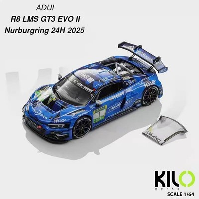KILO 1:64 R8 LMS GT3 EVO II Alloy car Model Collectible Ornament Gift toy