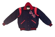 VTG Maverick Awards UIC University Illinois Chicago Varsity Wool Jacket Coat LG