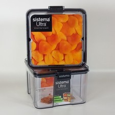 Image of Sistema Ultra Clear Tritan Square Food Storage Container 1.4L BPA Free Box