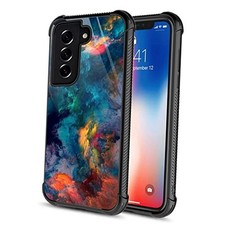 CARLOCA Compatible with Samsung Galaxy S22 Samsung S22 Aquatic Green Nebula